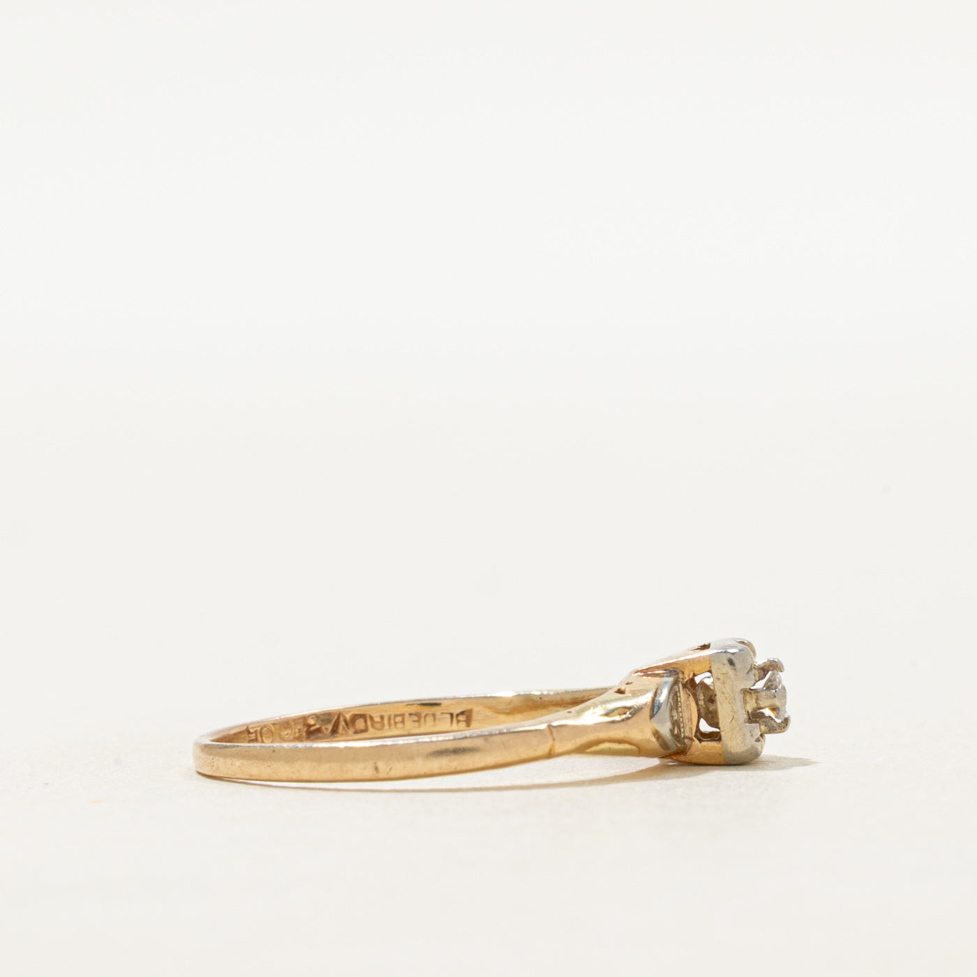 Solitaire Diamond Petite Ring | SZ 7