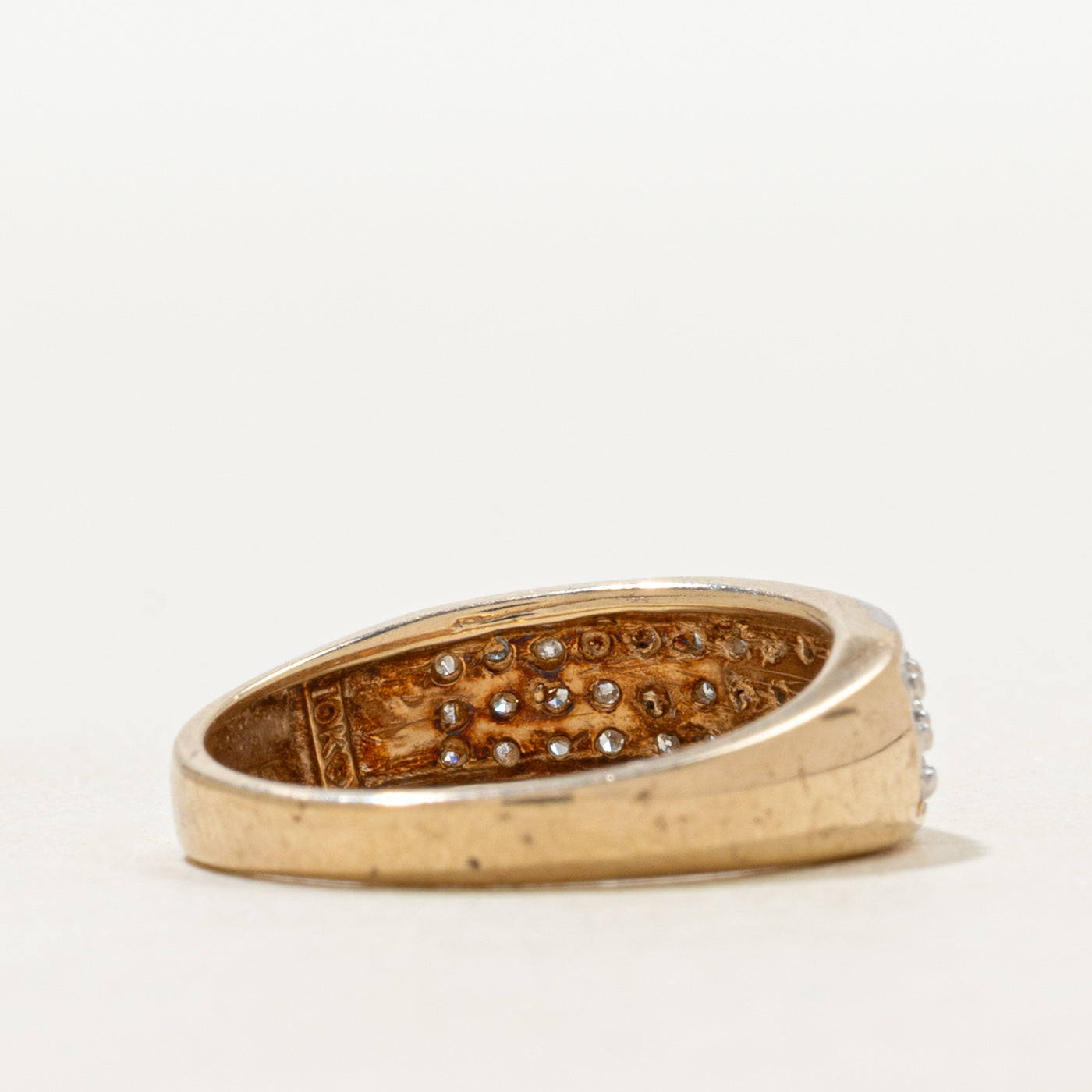 Bague sertie de diamants pavés | Taille 5