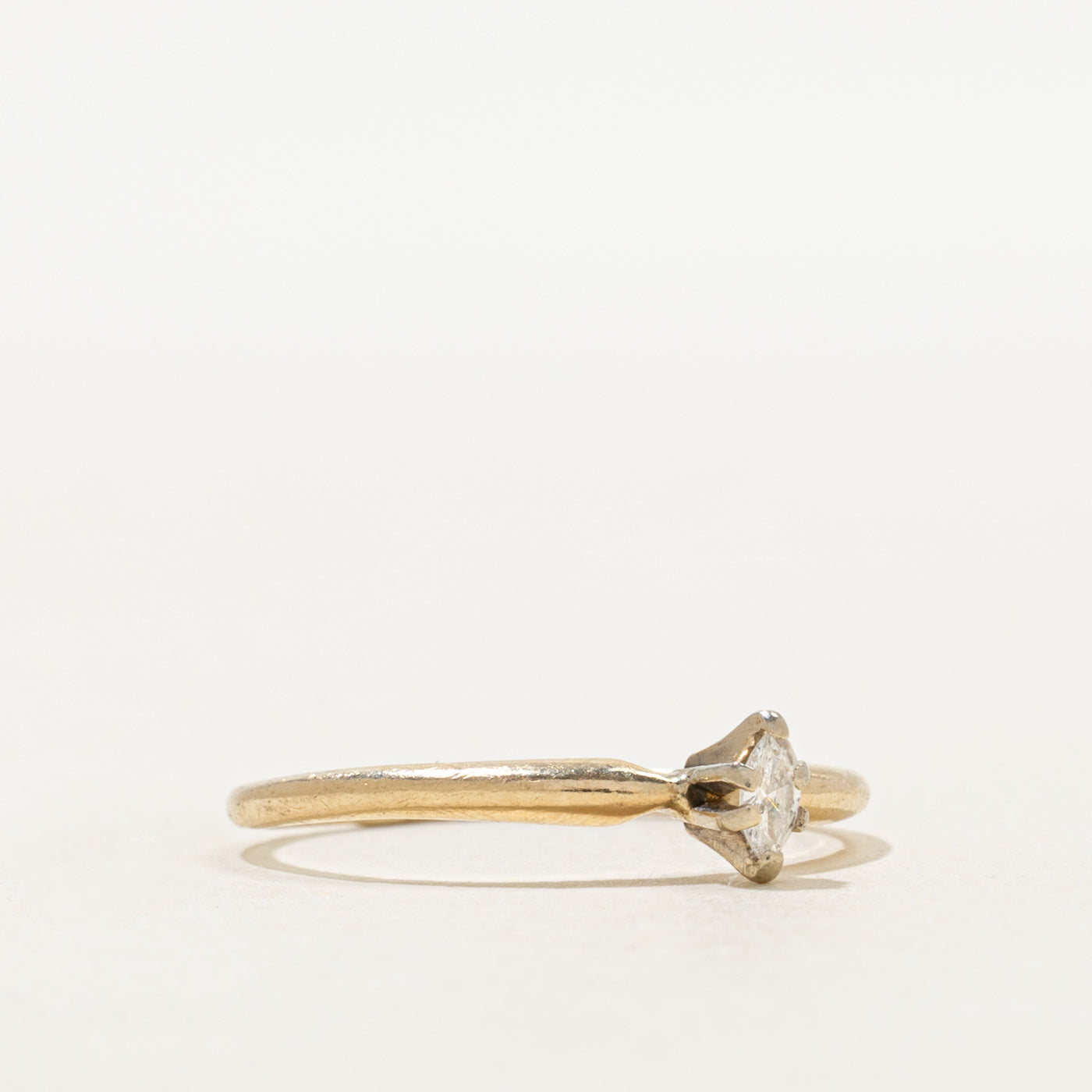 Marquise Cut Diamond Petite Ring | SZ 8