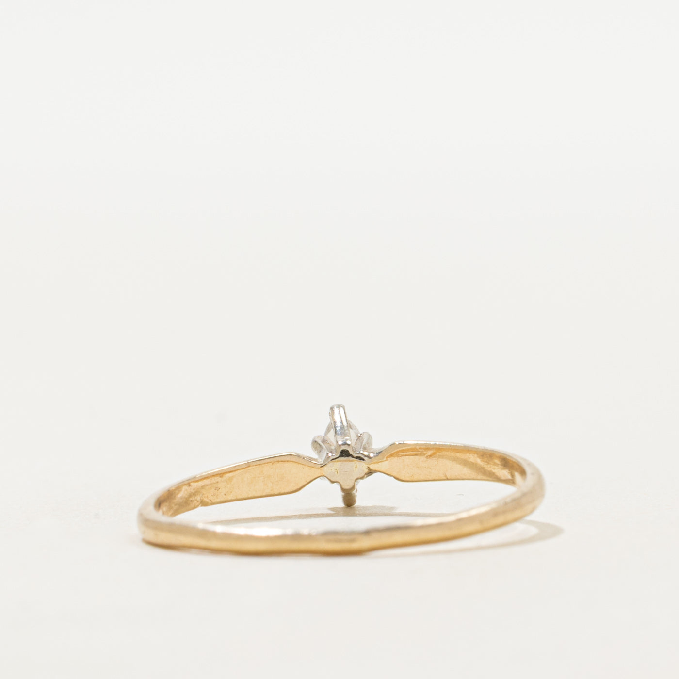 Marquise Cut Diamond Petite Ring | SZ 8