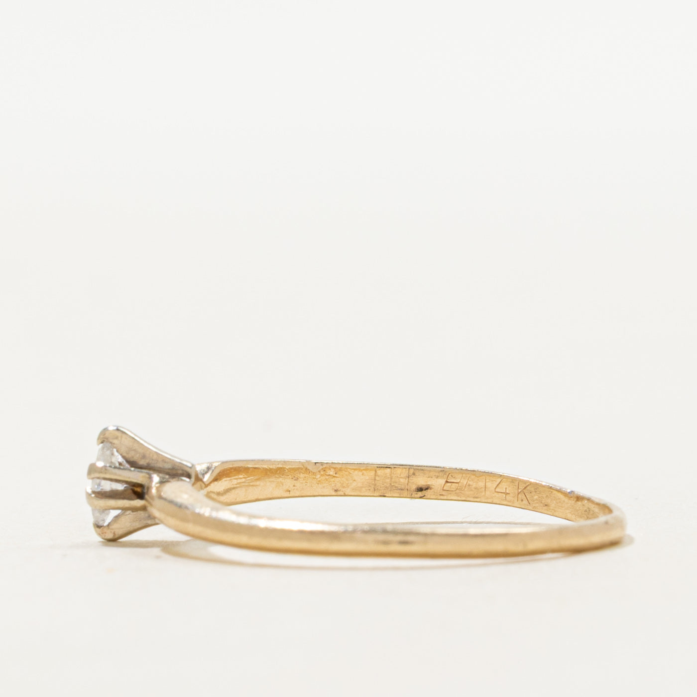 Marquise Cut Diamond Petite Ring | SZ 8