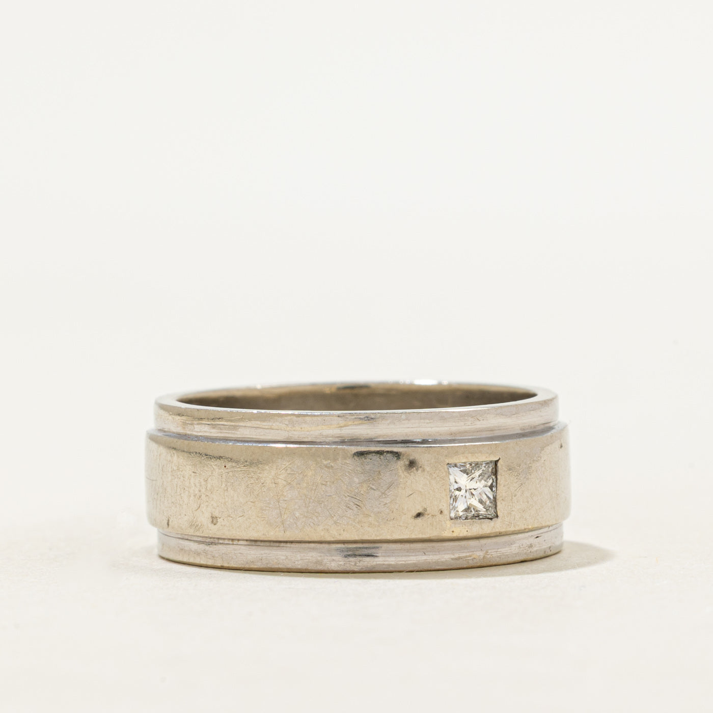 Flush Set Princess Cut Diamond Band | 8.15mm | SZ 8.75