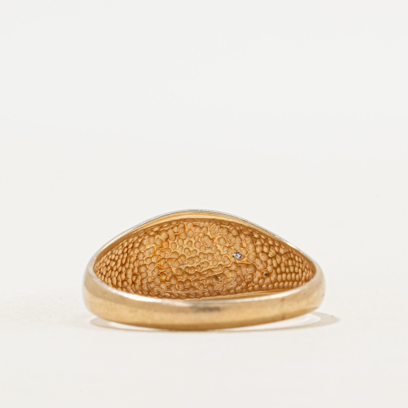 Diamond "C" Initial Signet Ring | SZ 10