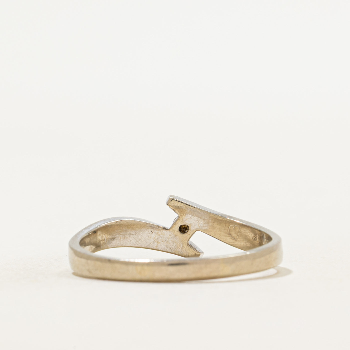 Single Stone Diamond Bypass Ring | SZ 9