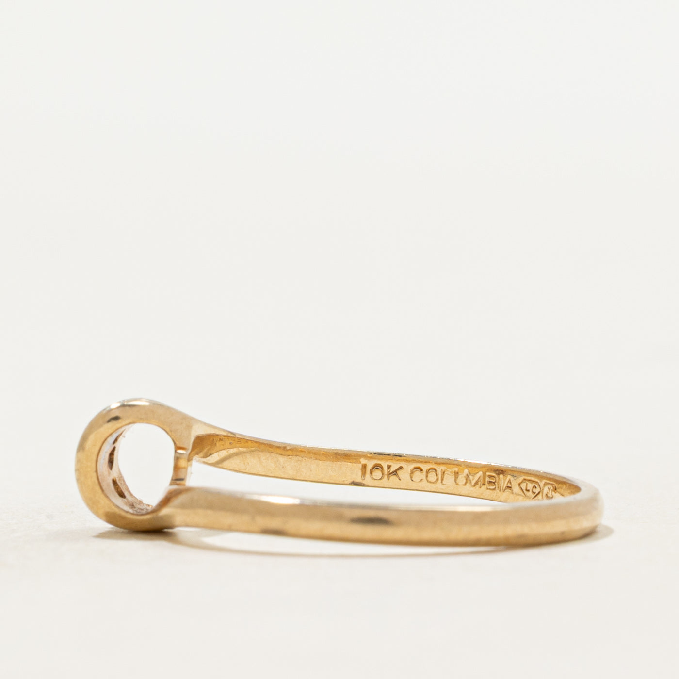 Three Stone Diamond Bypass Ring | SZ 6.25