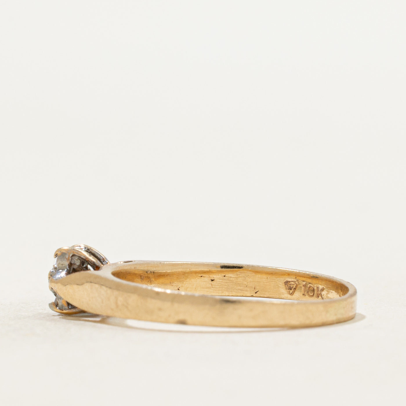 Yellow Gold Diamond Petal Cluster Ring | SZ 5.5