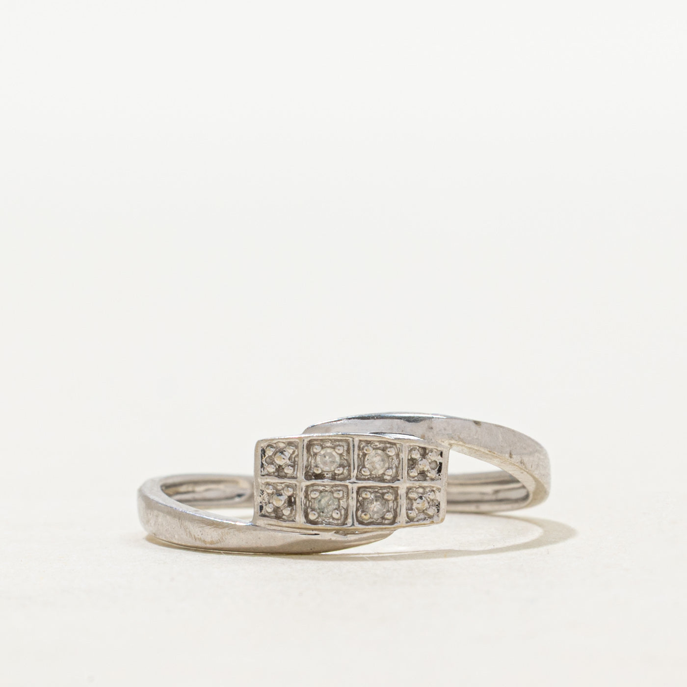 Diamond Grid Bypass Ring | SZ 6
