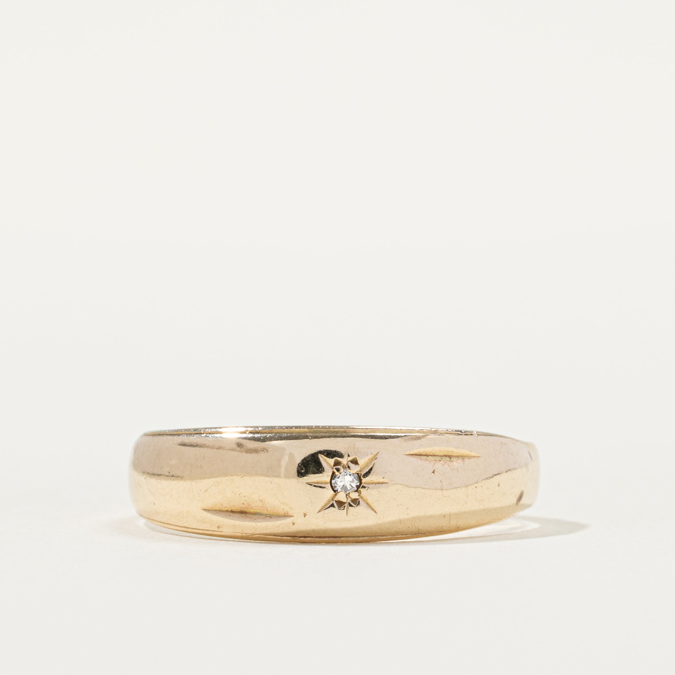 Star Set Diamond Band | SZ 9.5 |