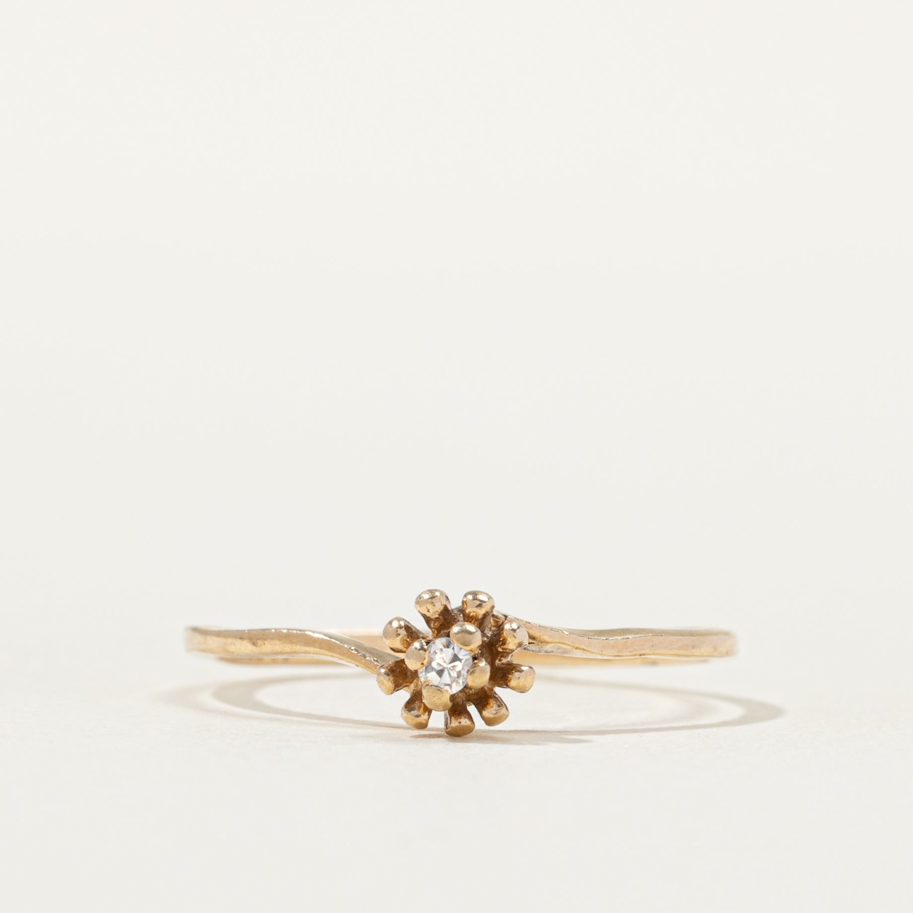 Diamond Confeito Bypass Ring | SZ 5.5 |