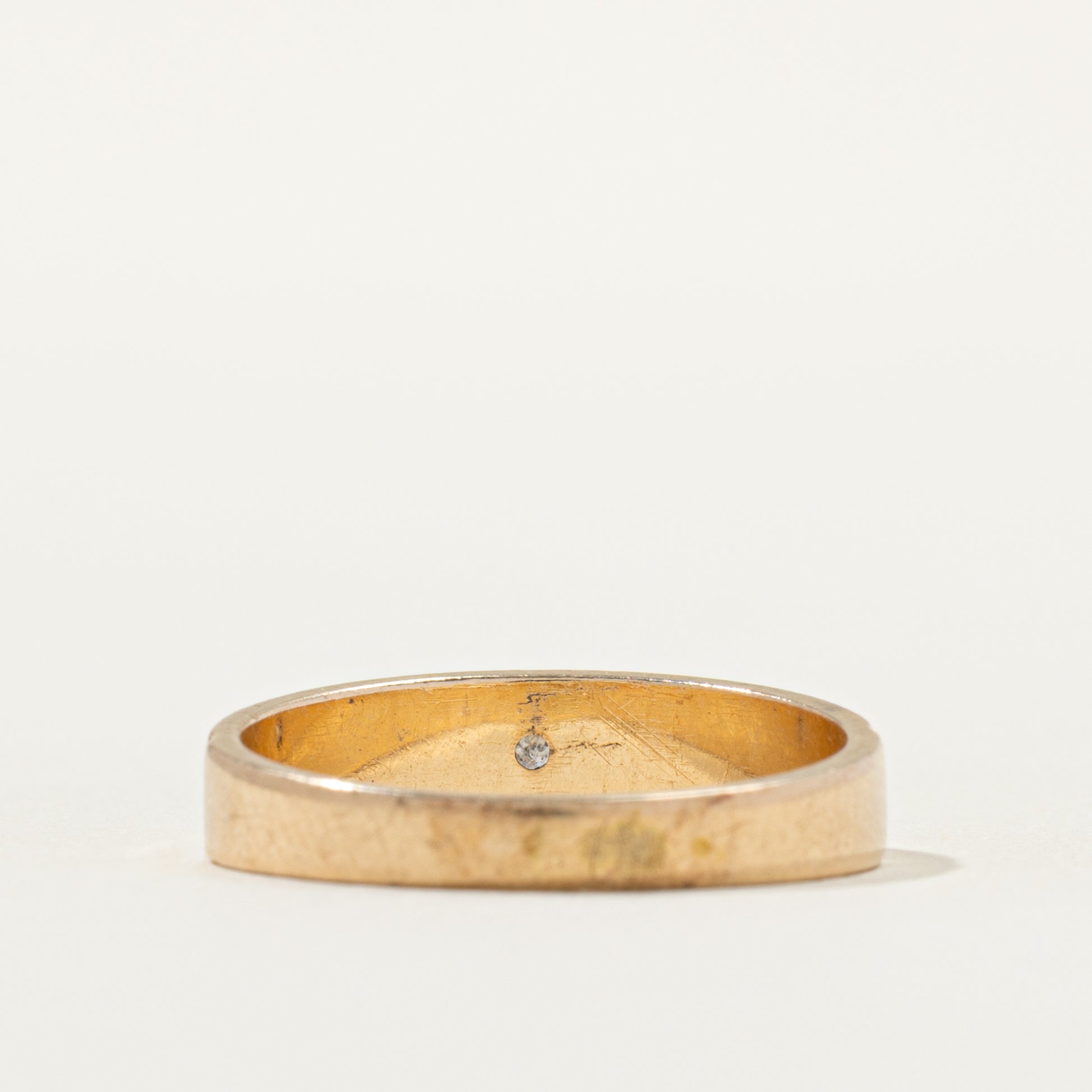 Star Set Diamond Engraved Band | SZ 7.0 |