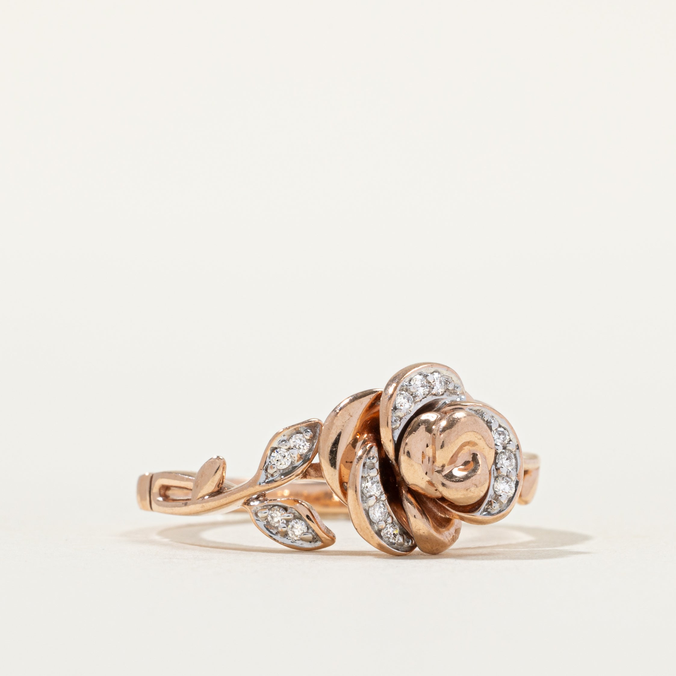'Disney' Diamond Accented Rose Ring | SZ 6.75 |