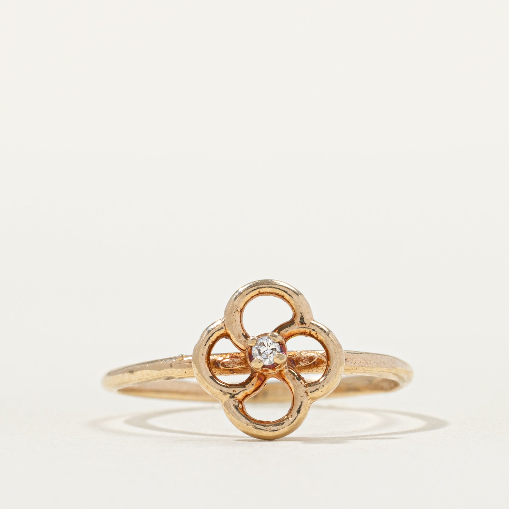 Diamond Openwork Floral Ring | SZ 5.25 |