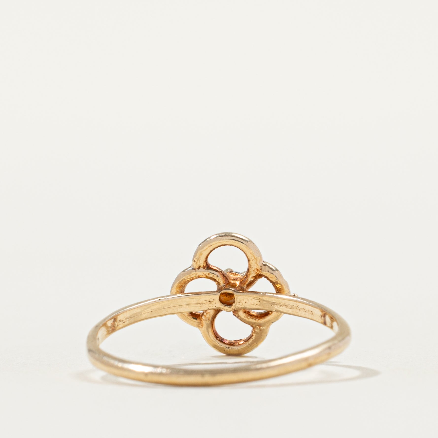 Diamond Openwork Floral Ring | SZ 5.25 |