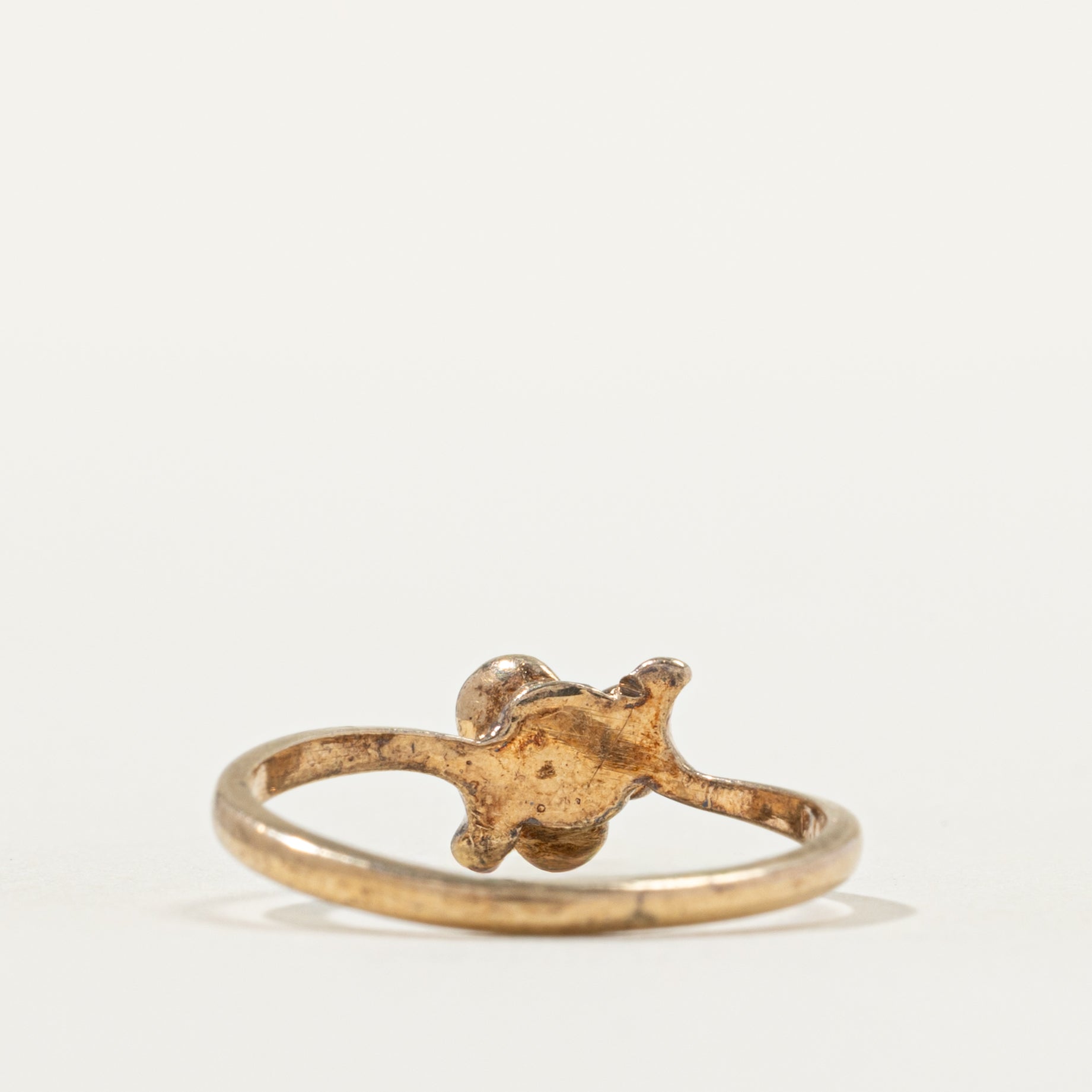 Canadian Diamond Flower Bypass Ring | SZ 5.0 |