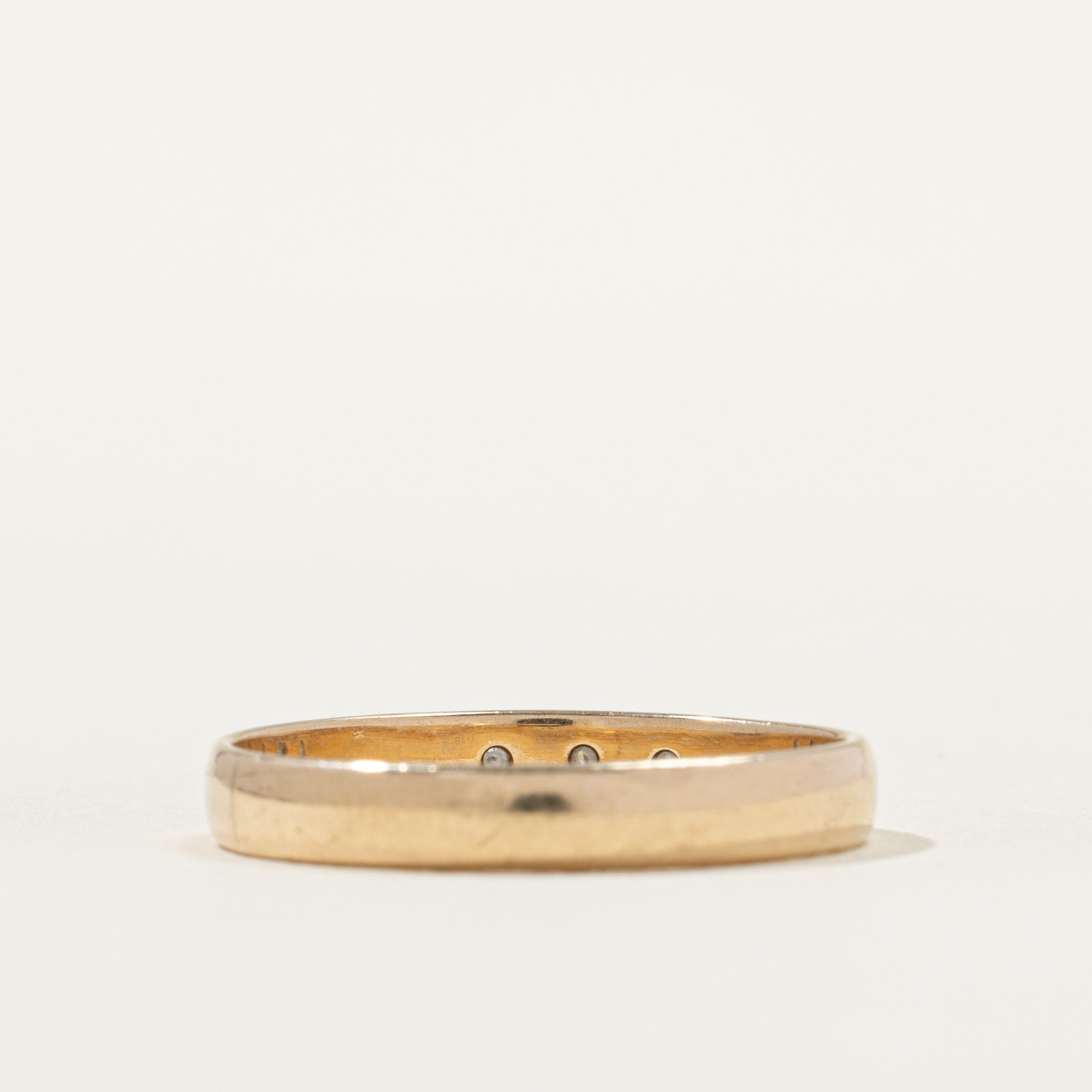 Three Stone Star Set Diamond Band | SZ 9.5 | 3.33mm |