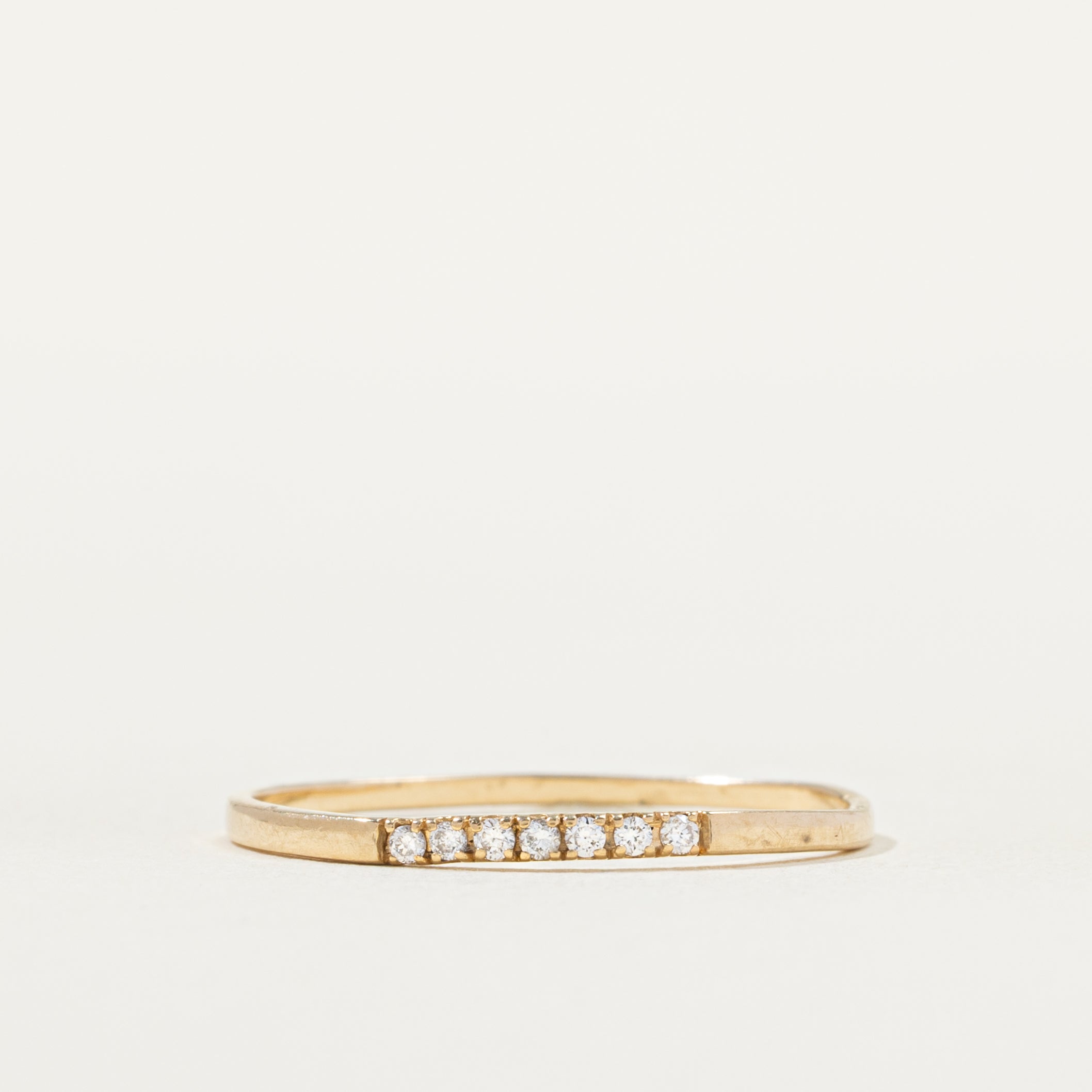 14k Diamond Thin Band | 1.31 | SZ 7.75 |