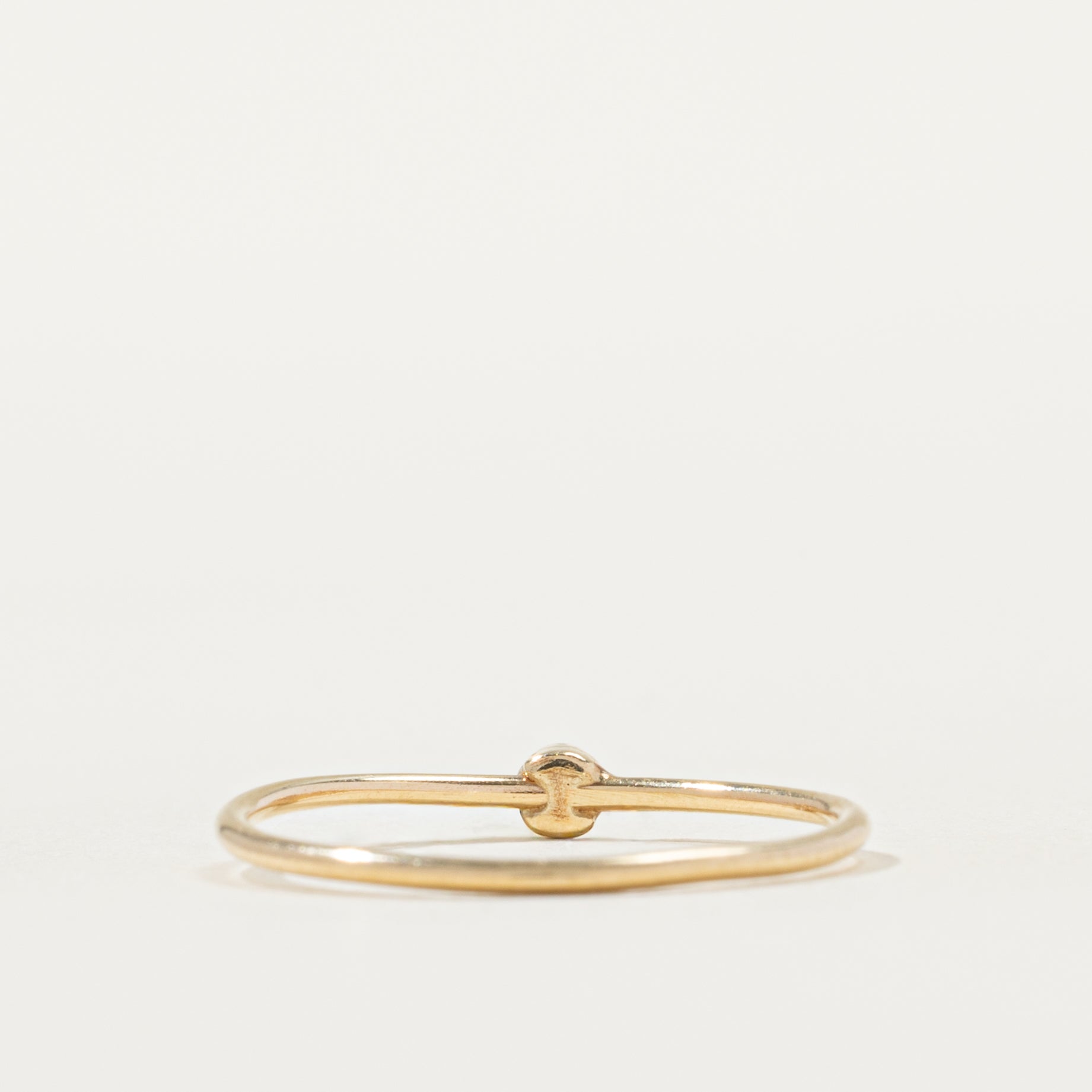 Bezel Set Diamond Thin Ring | SZ 5.25 |