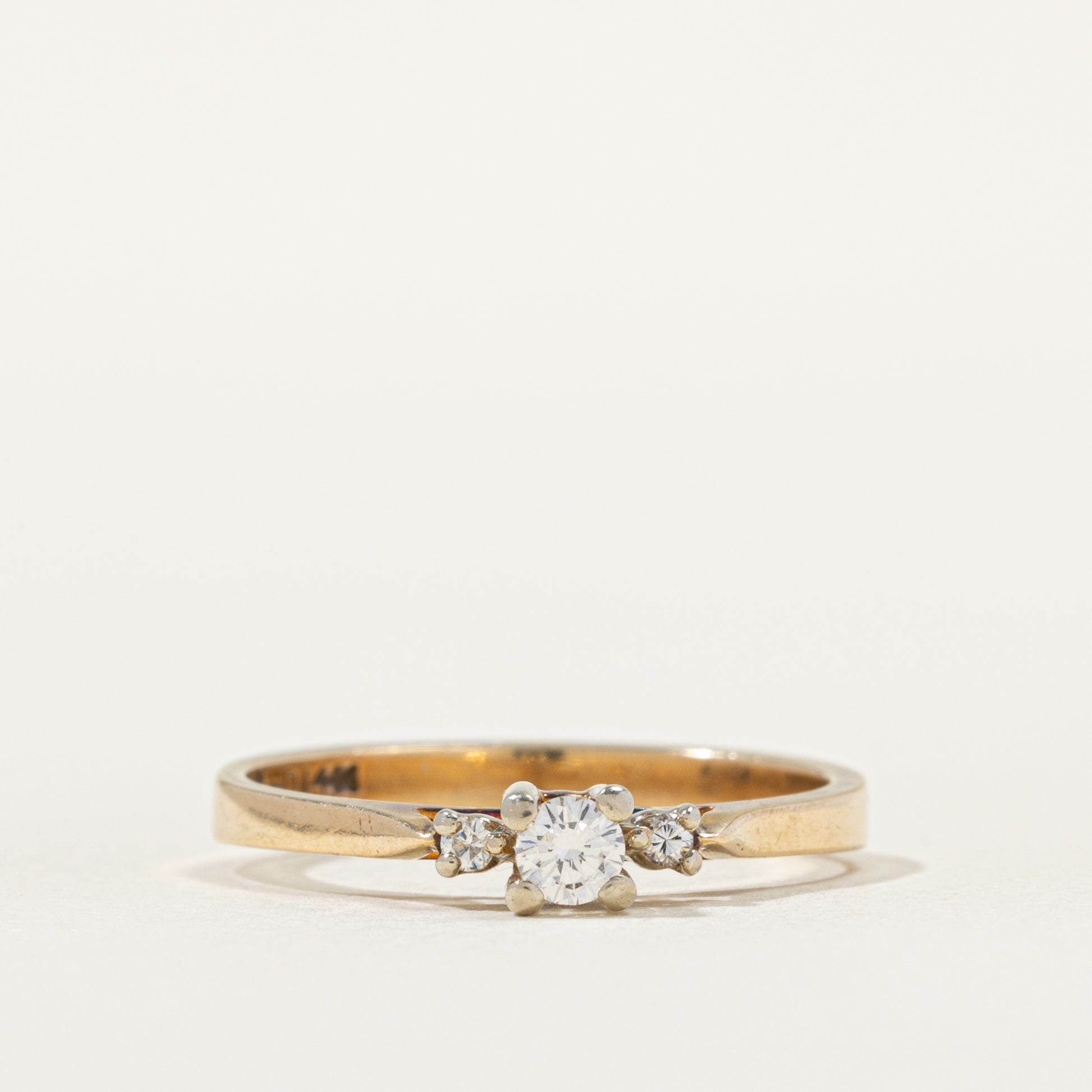 High Set Diamond Ring | 0.12ctw | SZ 6.25 |