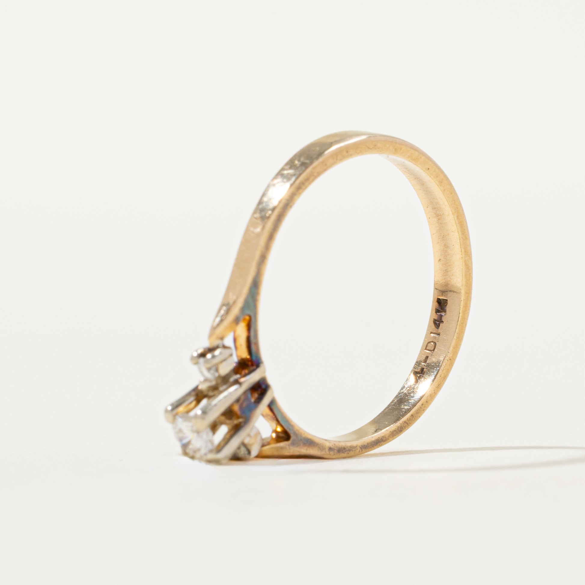 High Set Diamond Ring | 0.12ctw | SZ 6.25 |