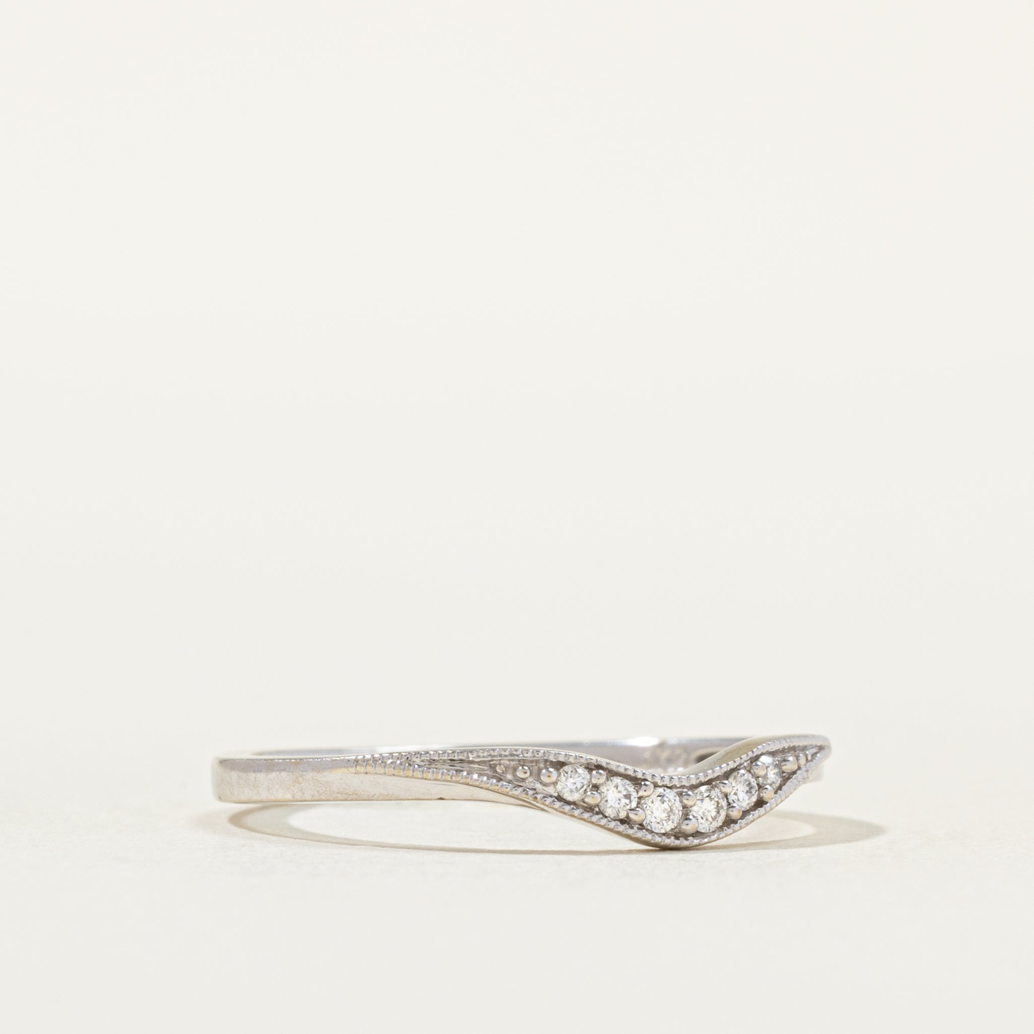 Diamond Milgrain Contour Ring | SZ 1.75 |