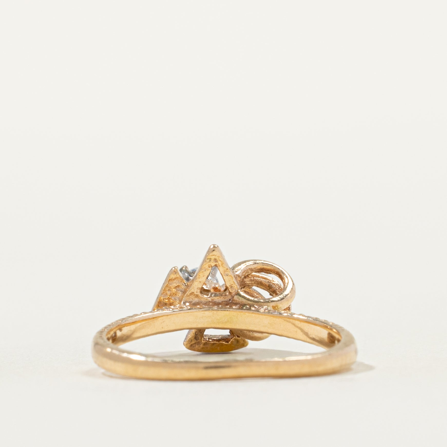 Diamond Textured Abstract Ring | SZ 3.5 |