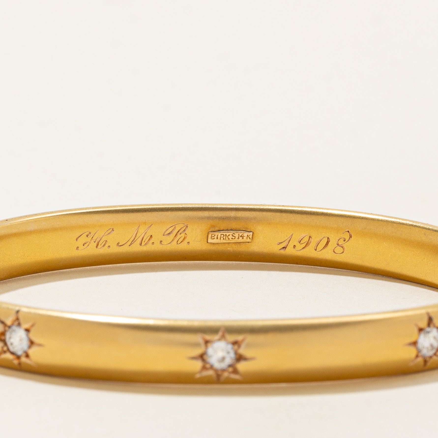Antique star-set Old European Cut Diamond Bangle | 0.46ctw |