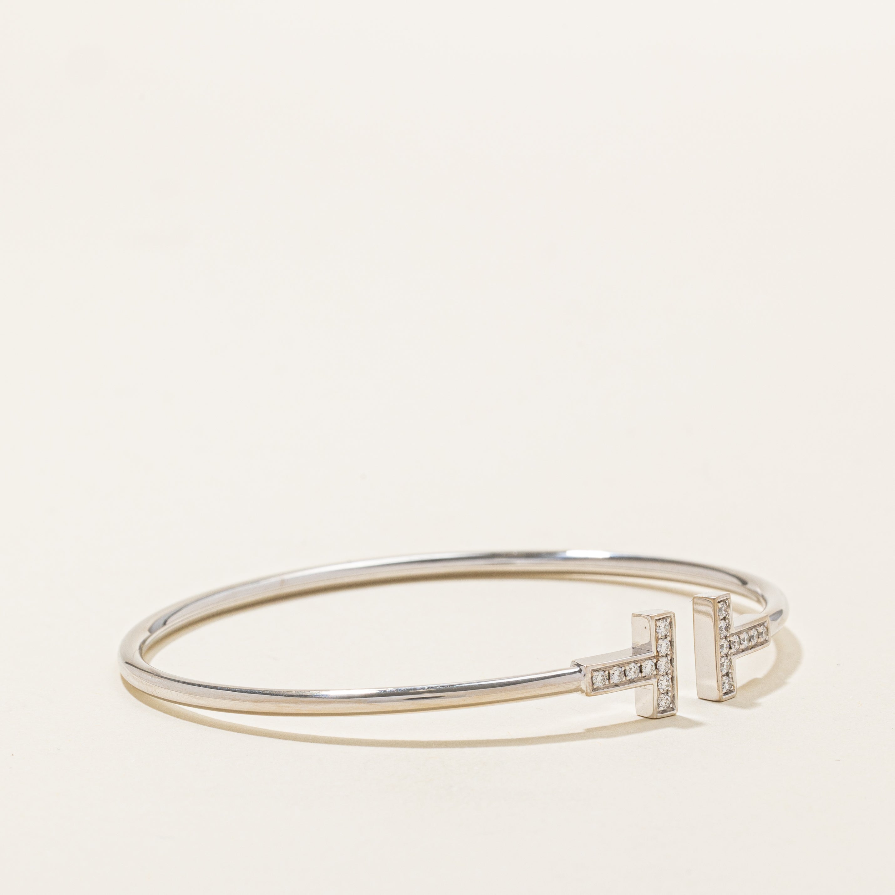 'Tiffany & Co.' Tiffany T Diamond Wire Bracelet | 0.24ctw |
