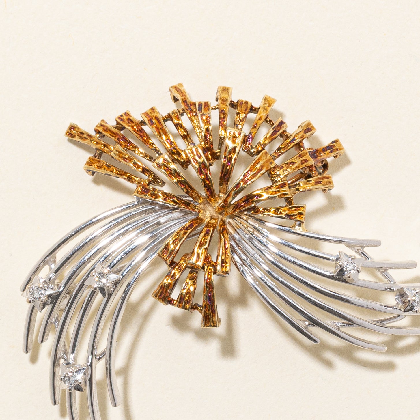 'Birks' Diamond Abstract Brooch | 0.04ctw |