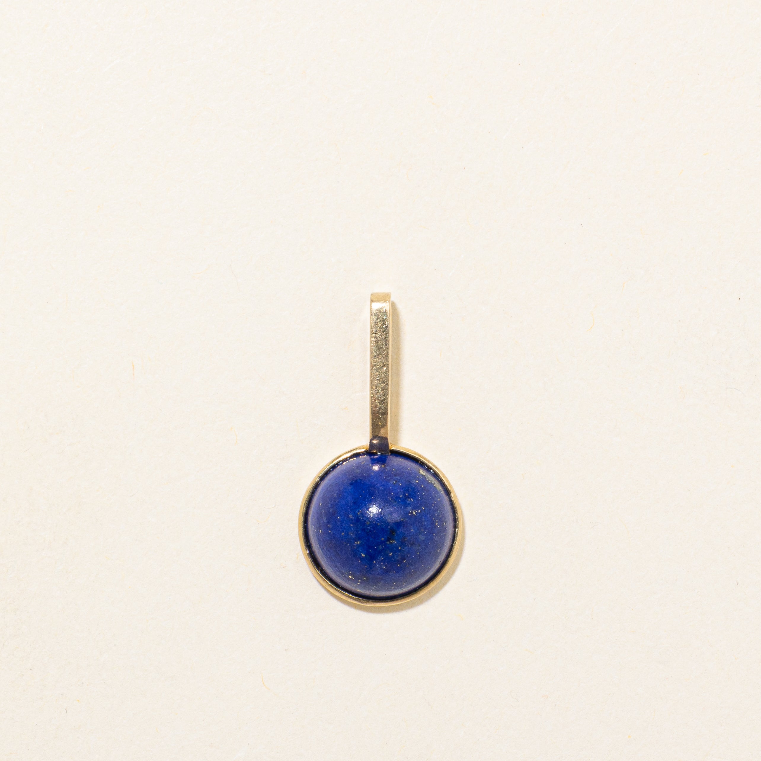 Bezel Set Lapis Pendant | 3.0ct