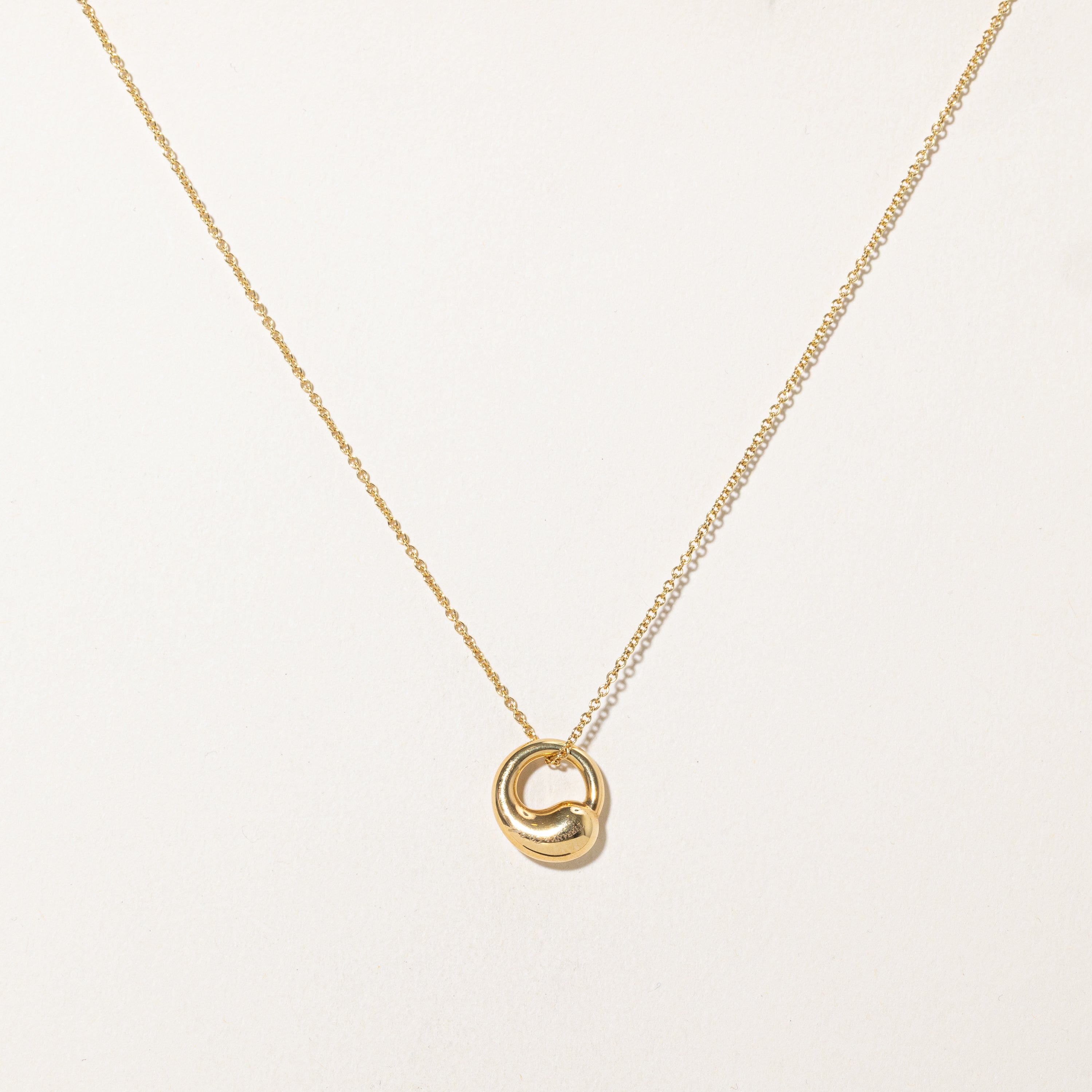 'Tiffany & Co.' Elsa Peretti Eternal Circle Pendant Necklace | 16" |