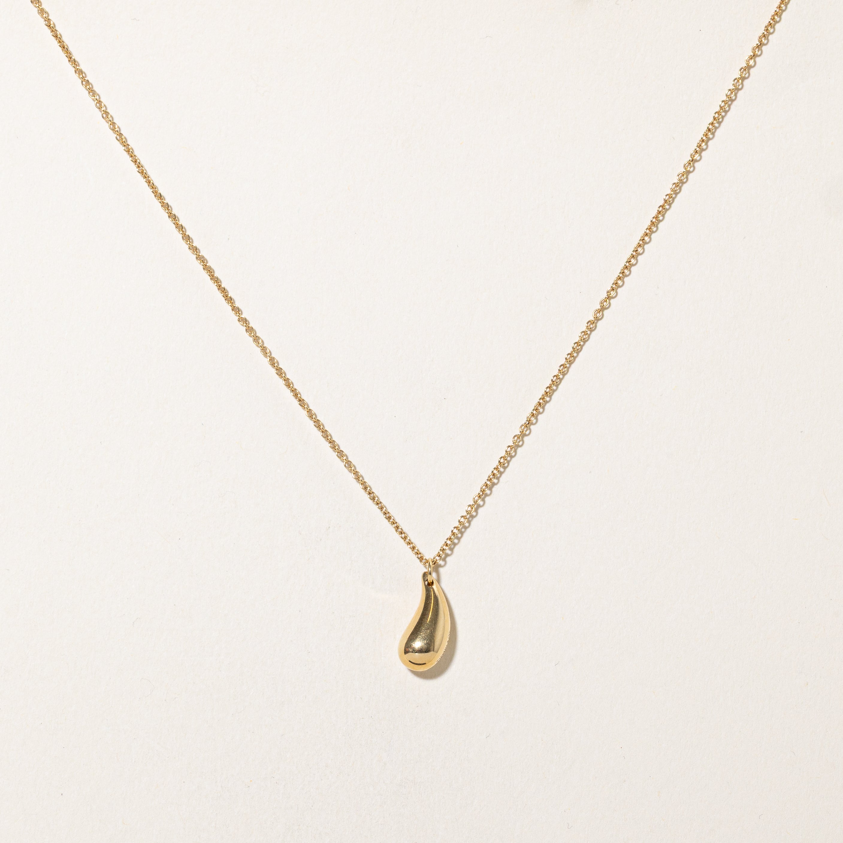 'Tiffany & Co.' Elsa Peretti Teardrop Pendant Necklace | 15.75" |