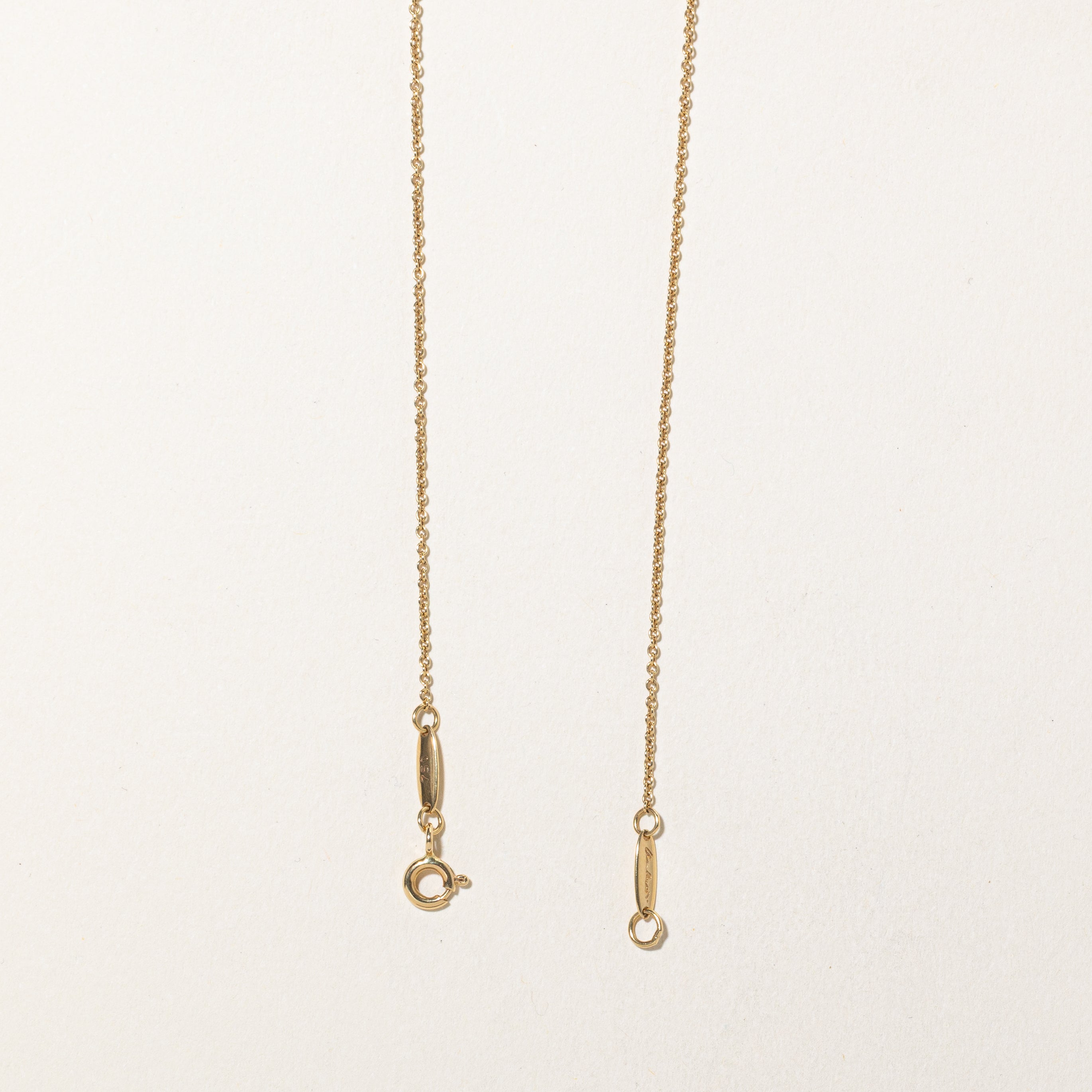 'Tiffany & Co.' Elsa Peretti Teardrop Pendant Necklace | 15.75" |