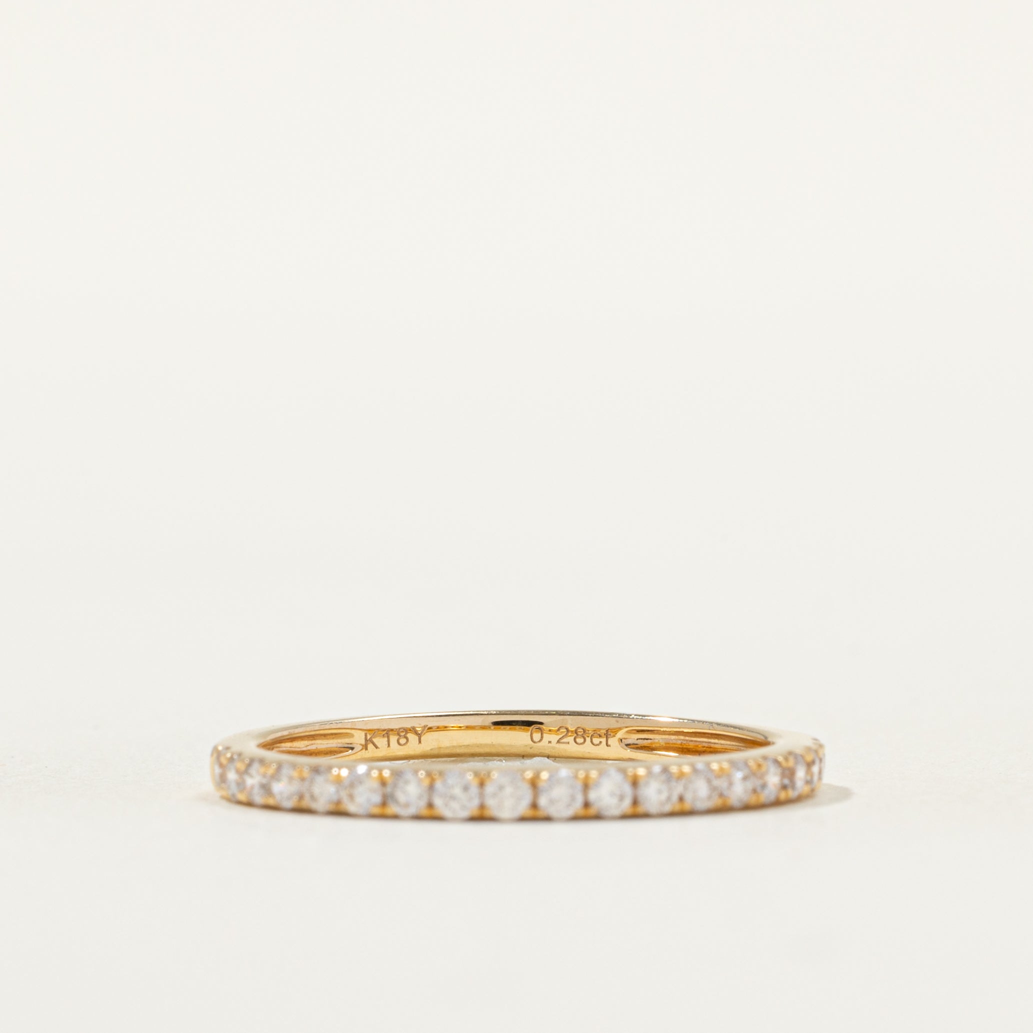 18k Semi Eternity Diamond Band | SZ 6.5 | 1.87mm |