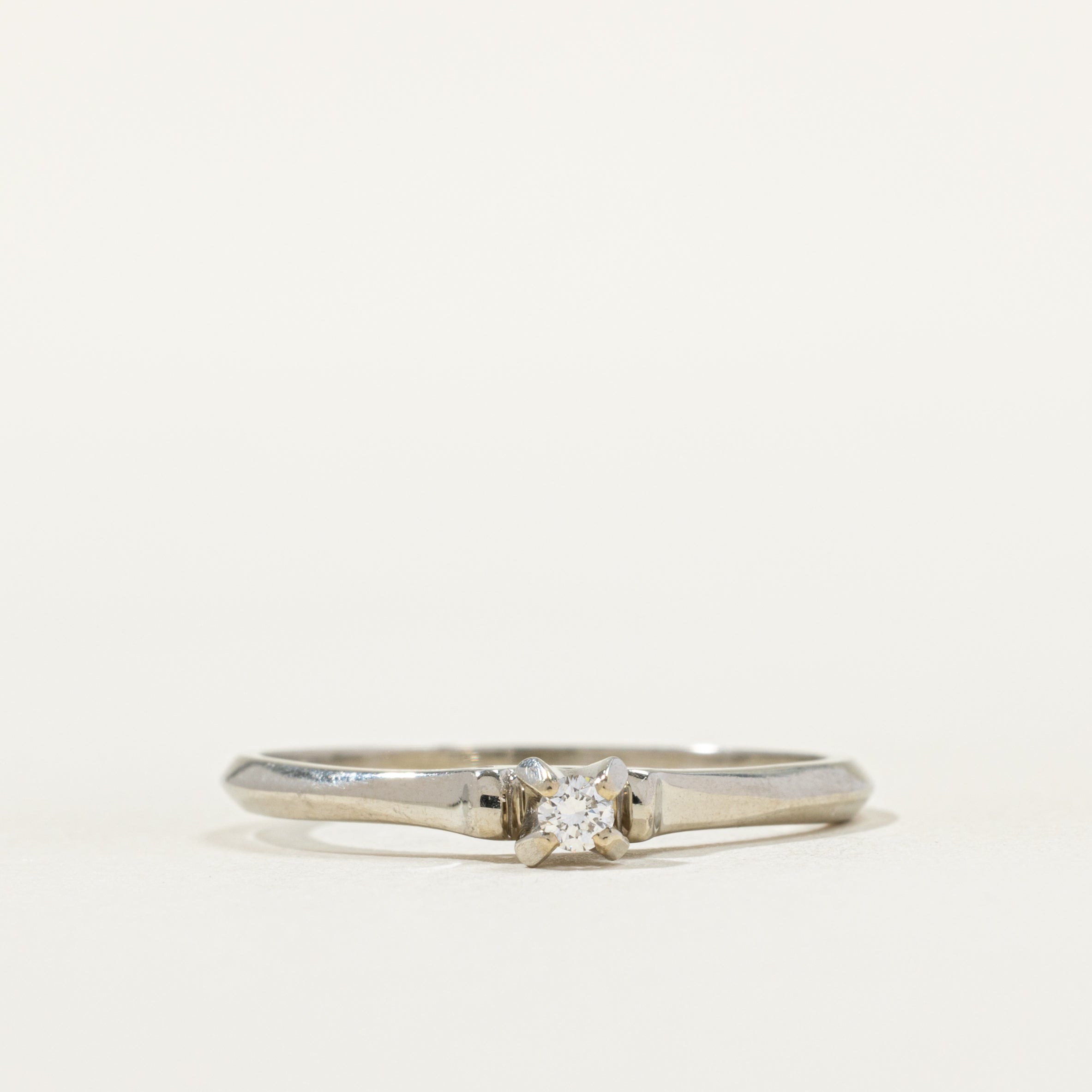 18k White Gold Diamond Ring | SZ 9.75 |