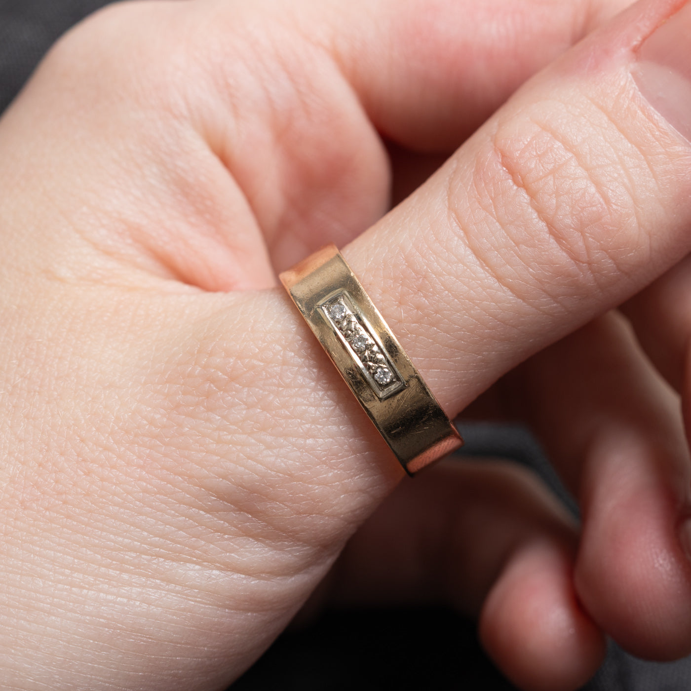 Three Stone Diamond Band | SZ 10.0 |