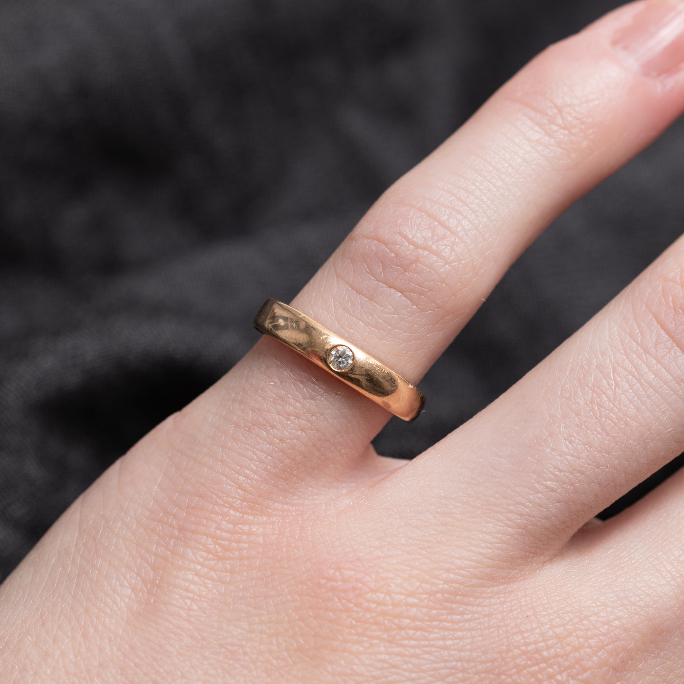 Flush Set Diamond Band | SZ 4.0 |