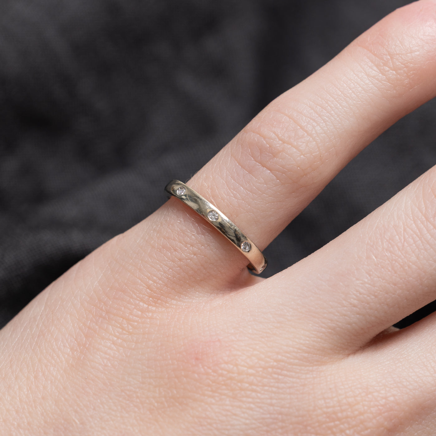 Flush Set Diamond Band | 2.25mm | SZ 4.25 |