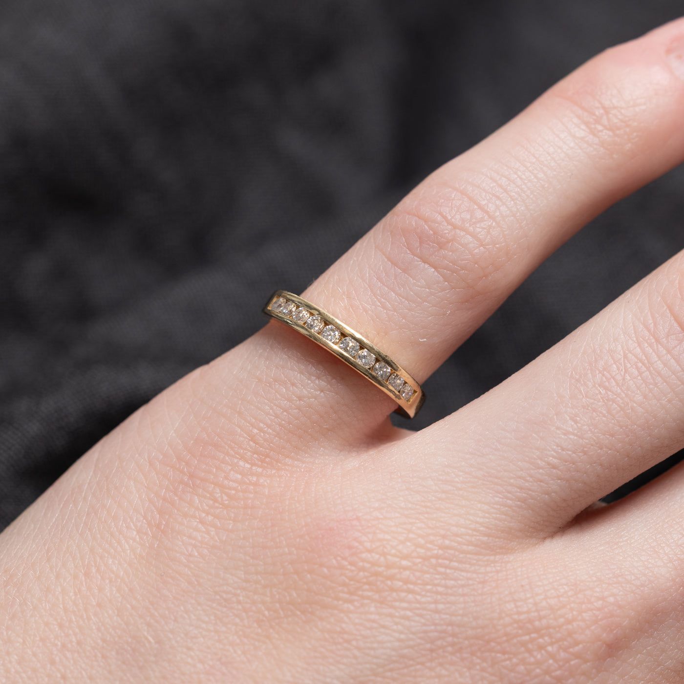 Channel Set Semi Eternity Diamond Band | 3.05mm | SZ 4.25 |