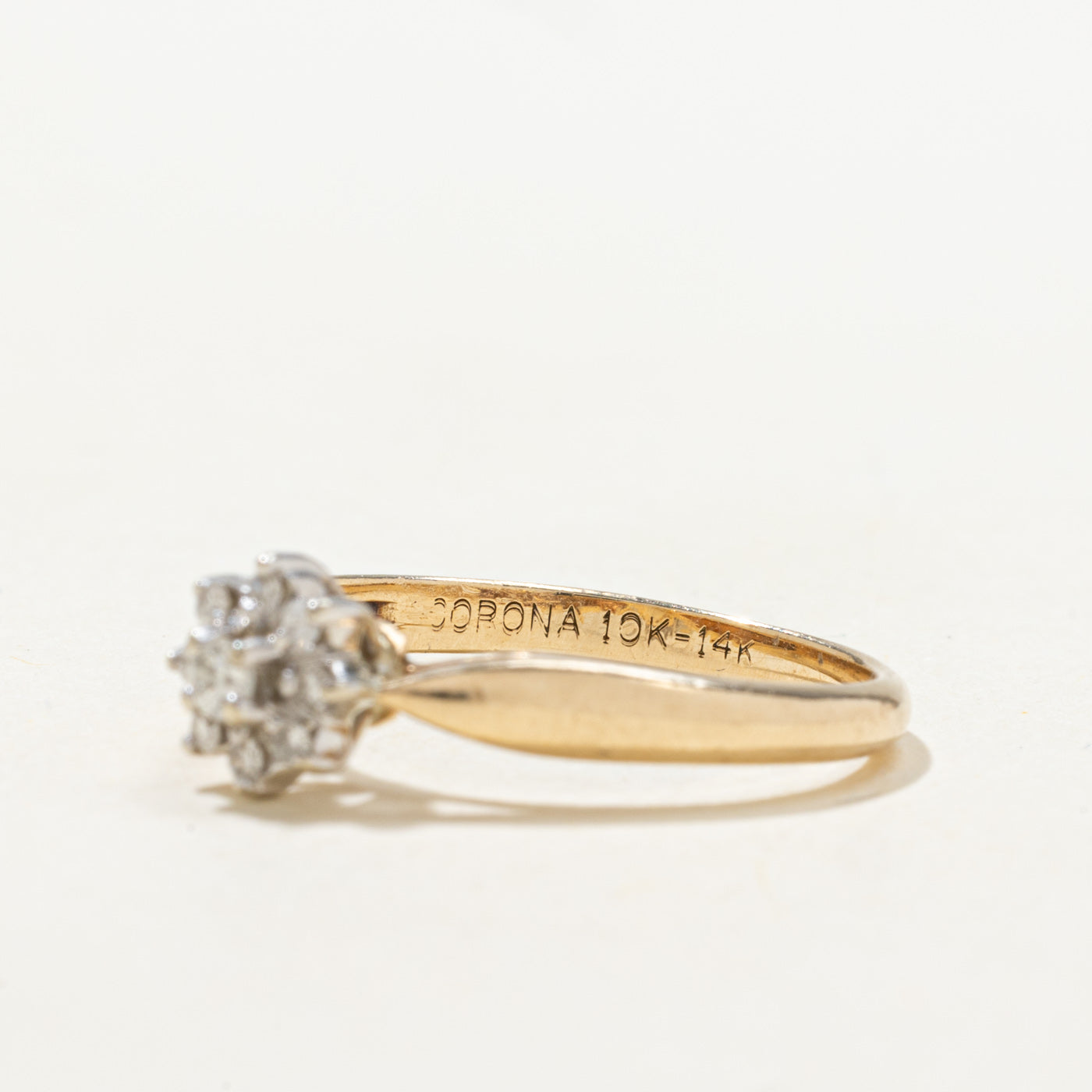 Diamond Petal Halo Ring | SZ 6.25 |