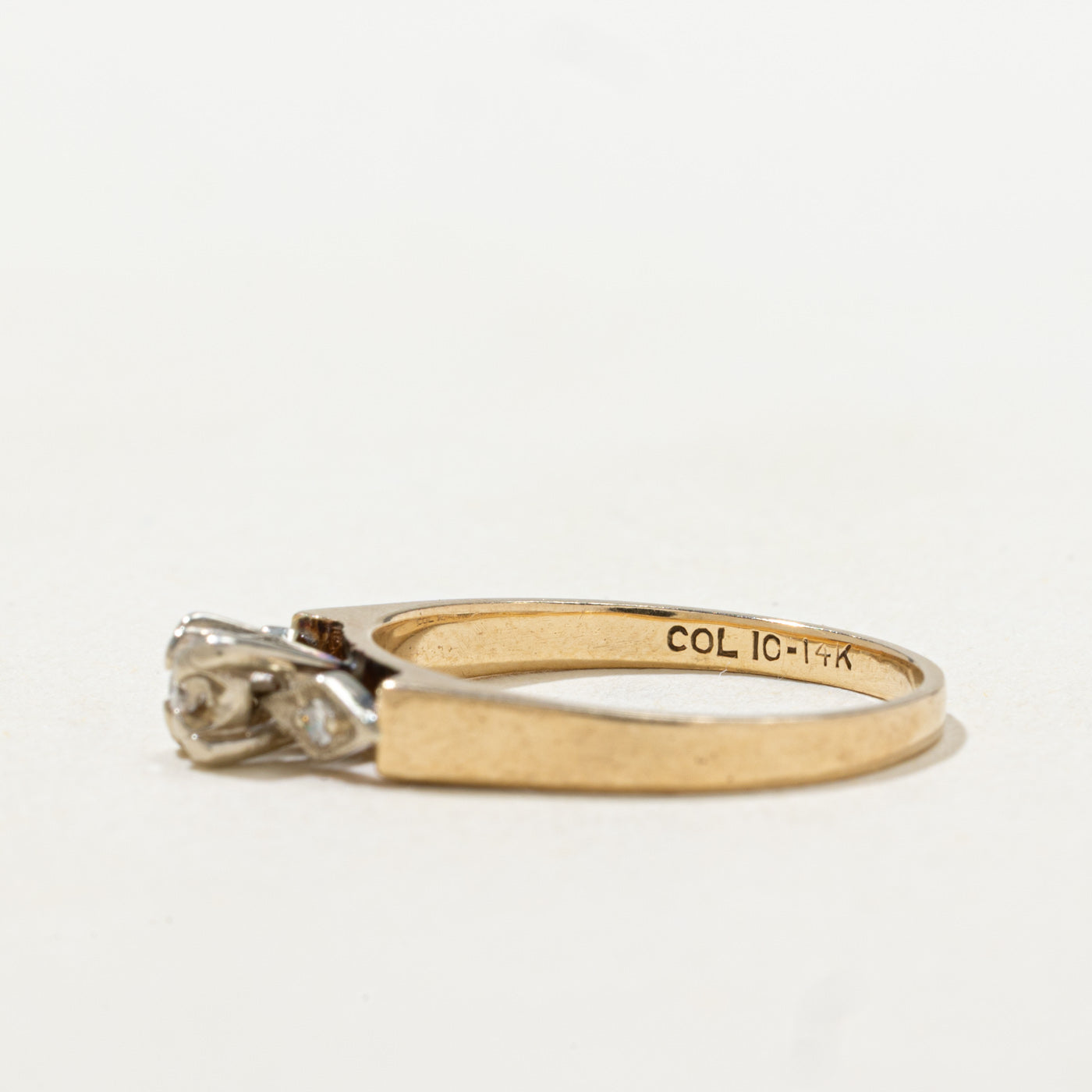 Three Stone Illusion Set Diamond Ring | SZ 6.0 |