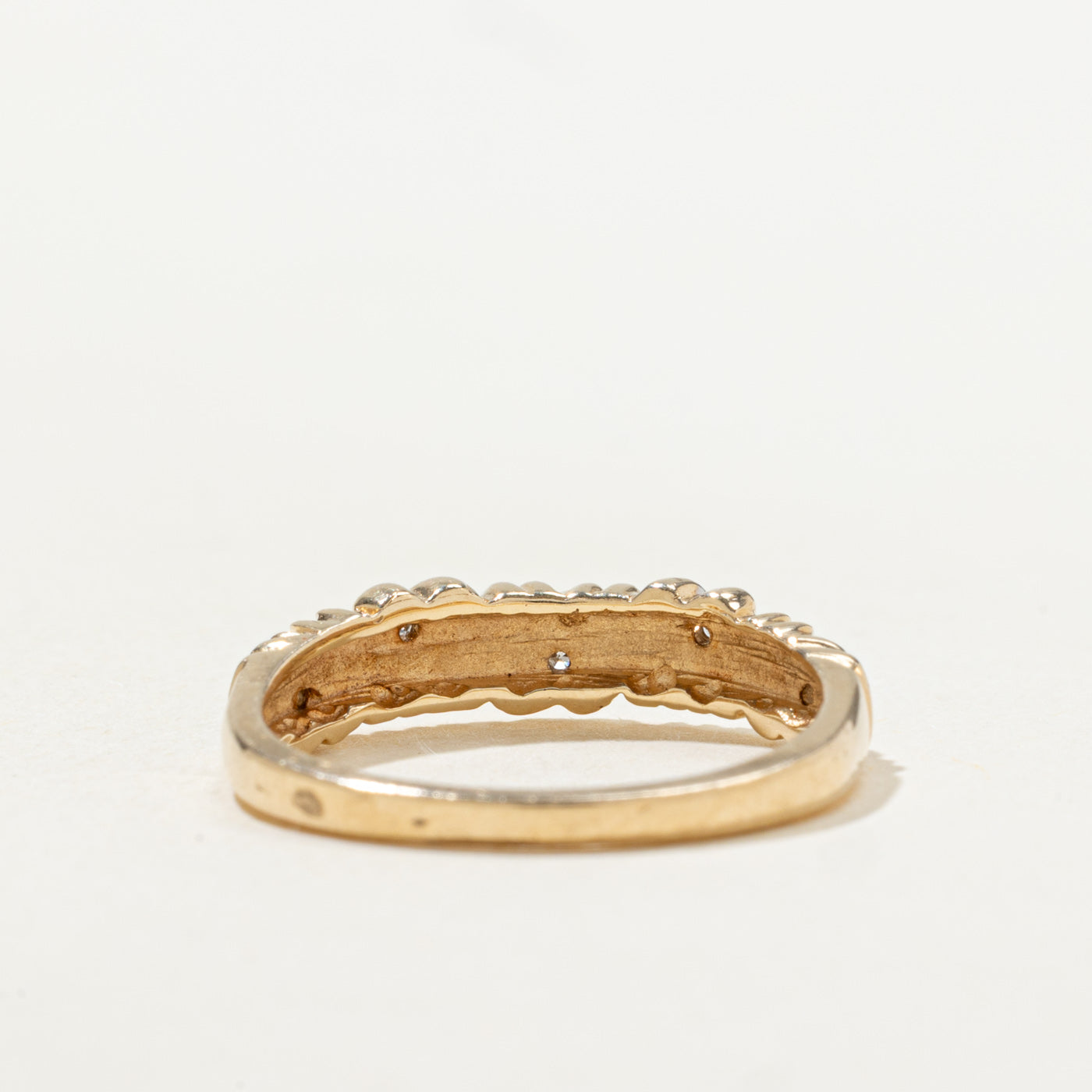 Diamond Heart Grooved Band | SZ 5.5 |