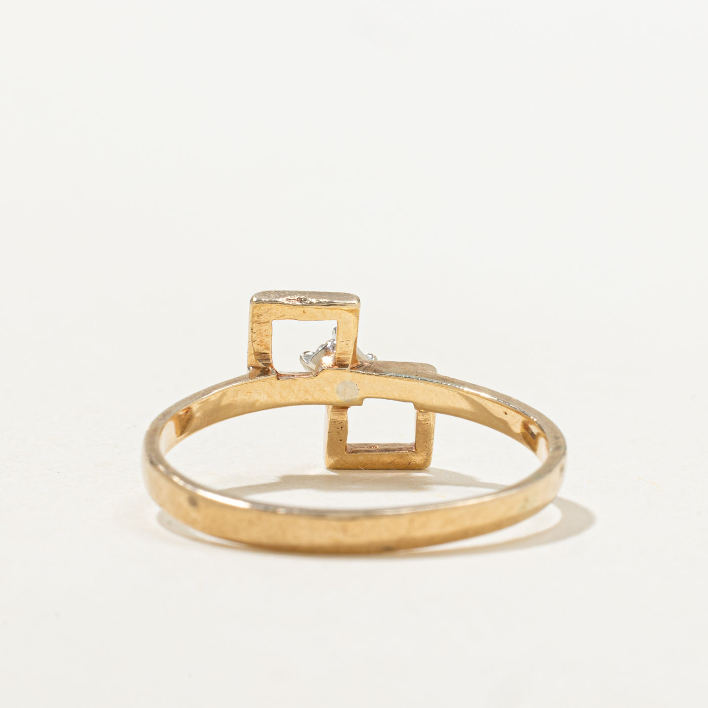 Solitaire Diamond Geometric Ring | SZ 7.0 |