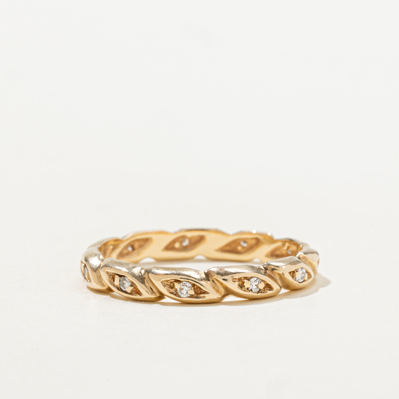 Eternity Diamond Marquise Pattern Band | SZ 7.75 |