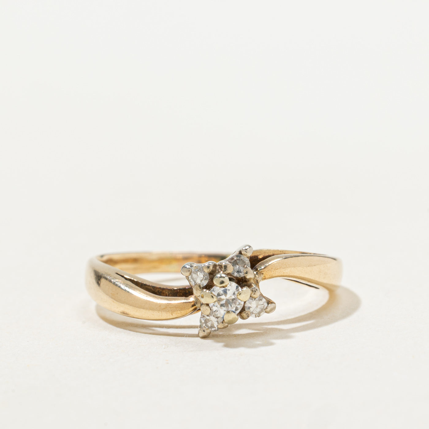 Diamond Cluster Wave Ring | SZ 4.5 |
