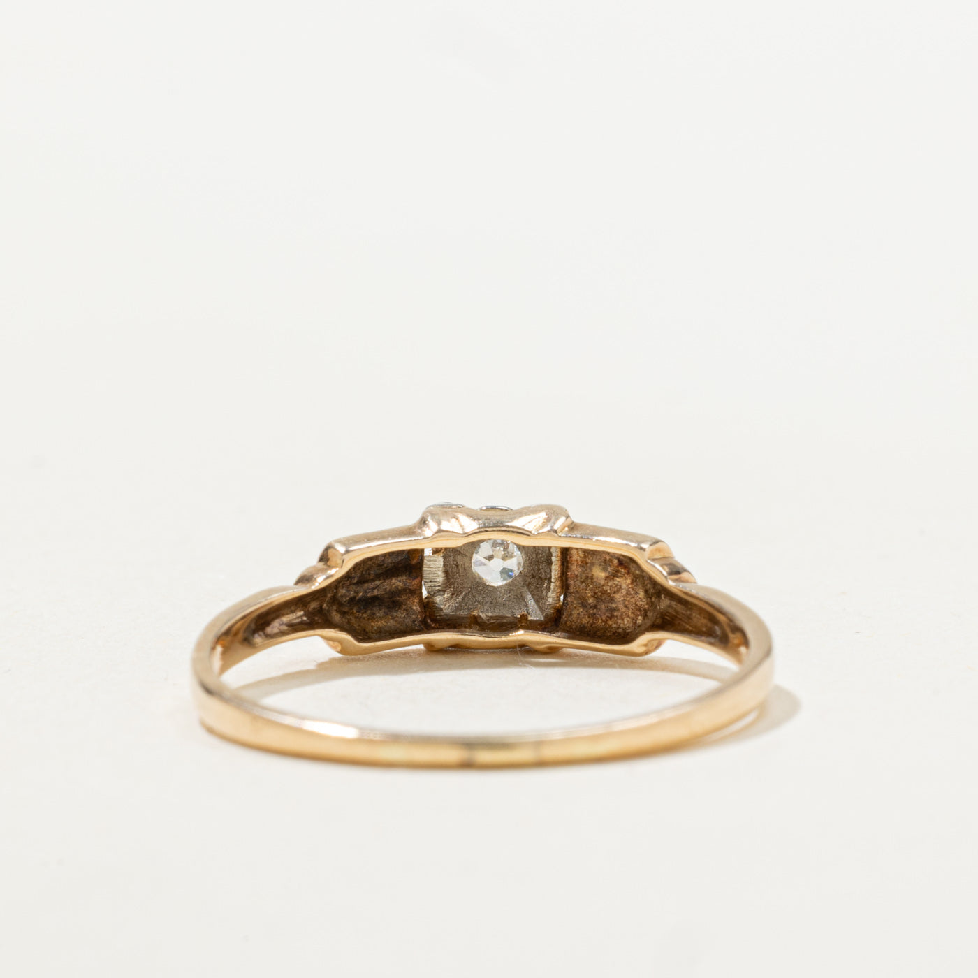 Old European Cut Illusion Set Diamond Ring | SZ 8.0 |