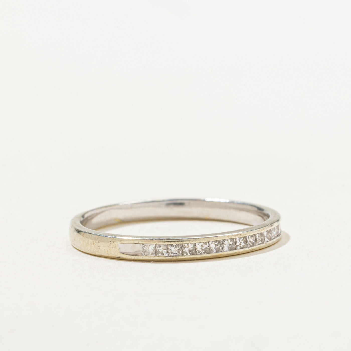 Princess Cut Semi Eternity Diamond Band | 2.10mm | SZ 6.5 |