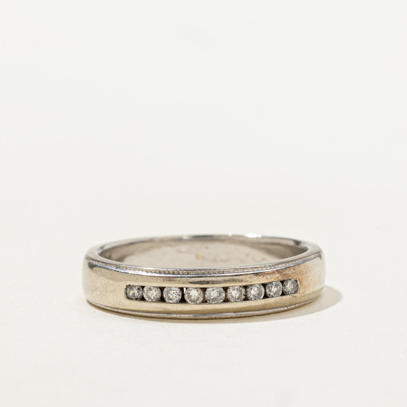 Channel Set Diamond Band | 4.20mm | SZ 6.75 |