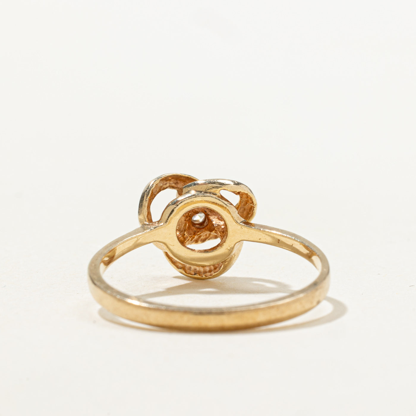 'Birks' Diamond Love Knot Ring | SZ 6.5 |