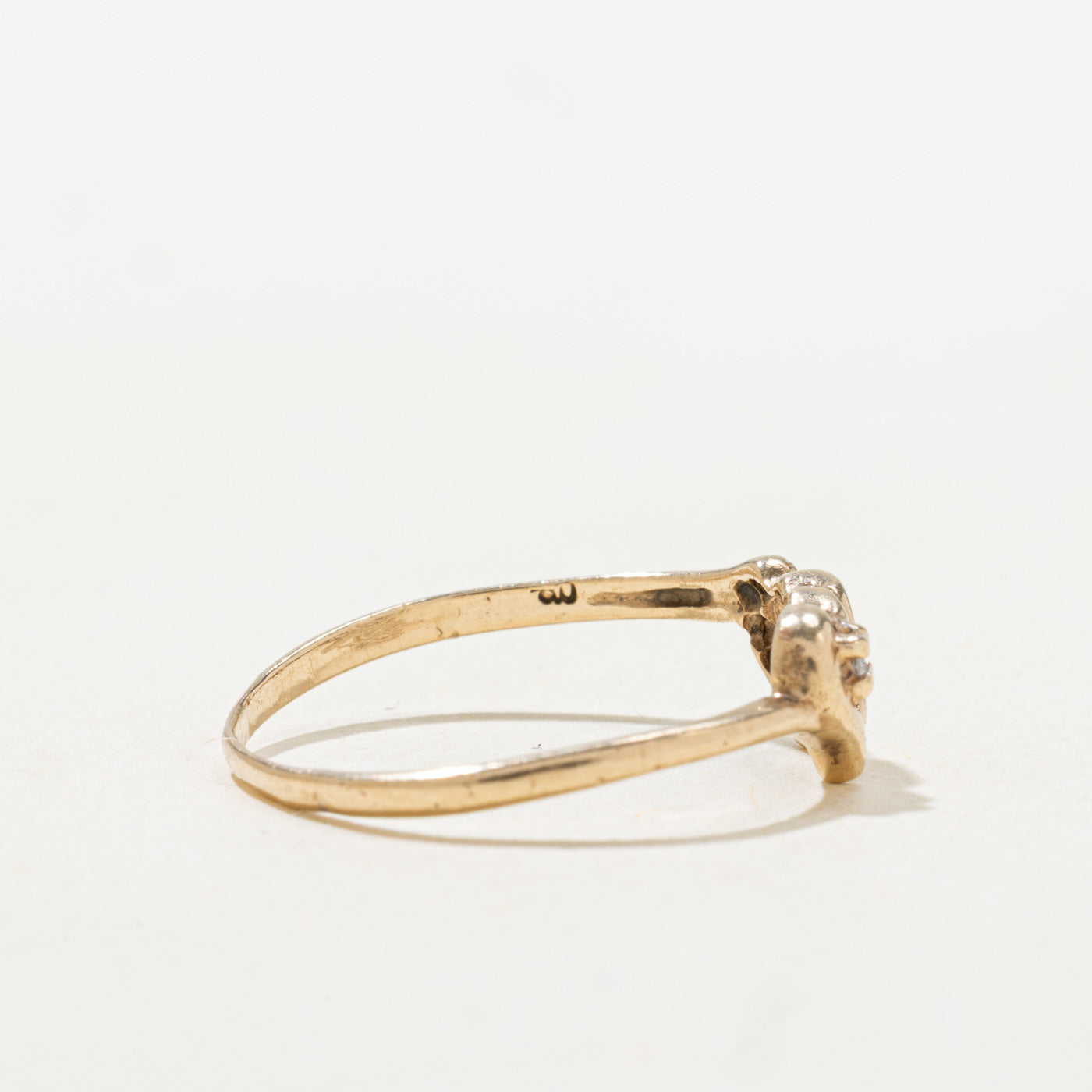 Diamond Double Heart Ring | SZ 7.75 |
