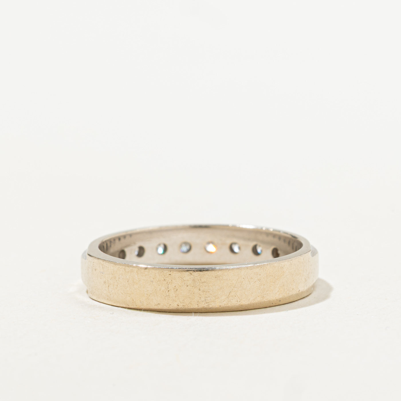 Semi Eternity Diamond Milgrain Band | 3.80mm | SZ 7.0 |